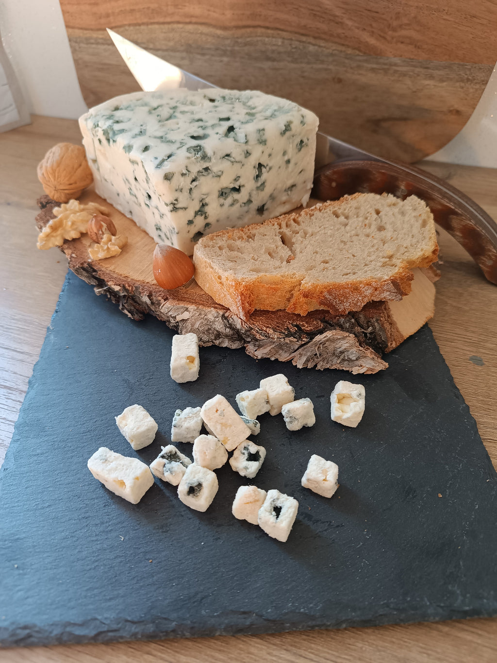 Dés de Bleu de brebis sublimés