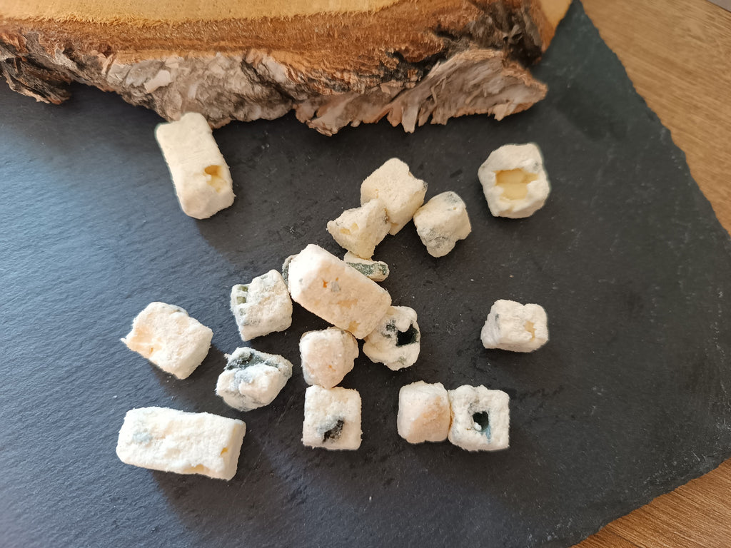 Dés de Bleu de brebis sublimés