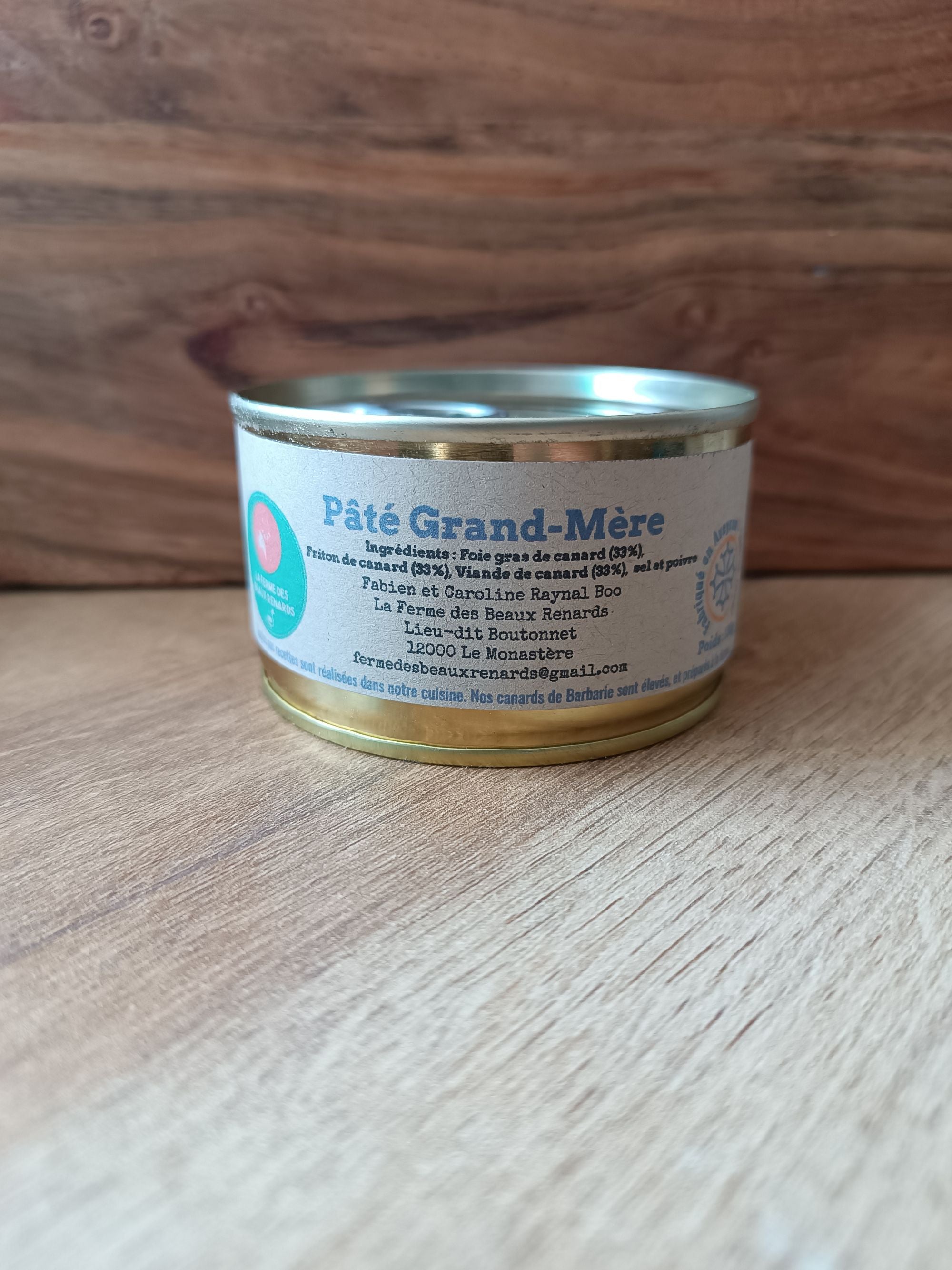 Pâté Grand-mère de canard 130g La Ferme des Beaux Renards